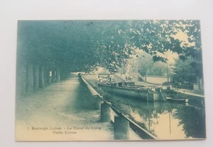 CPA 45 MONTARGIS - Le canal du loing petite ecluse - Imagen 1 de 2