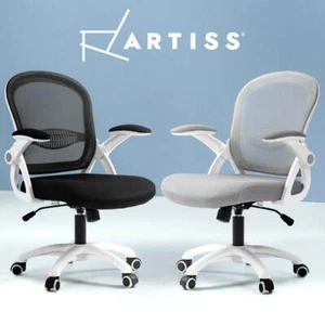 Artiss Mesh Office Chair Computer Desk Chairs Executive Work Study Black Grey - Picture 1 of 11