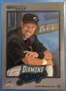 2002 Donruss Diamond Kings, Luis Gonzalez, Arizona Diamondbacks, SP 1271/2500 - Picture 1 of 2