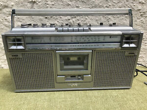 Vintage 1980s JVC RC-656LB Stereo Radio Cassette Recorder Ghetto Blaster BOOMBOX