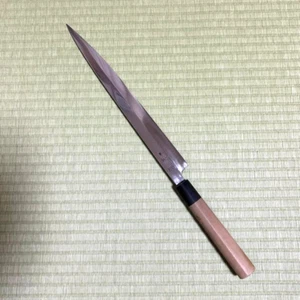Sukenari Honyaki Yanagiba Japanese Kitchen Knife 306mm White Steel #1 Used - Picture 1 of 10