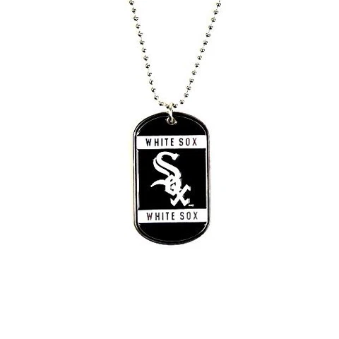 Chicago White Sox Metal Dog Tag Necklace MLB Licensed Baseball Jewelry Cover