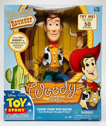 Disney Pixar Thinkway Toy Story Collection Woody 2009 Blue Cloud Logo Signature Cover