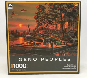 Geno Peoples 1000 Piece Puzzle- “Duck Haven”- New - Picture 1 of 4