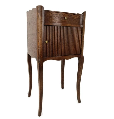 Art Deco Art Nouveau Brown  Side Cabinet Table Night stand Antique Exquisite fro Cover