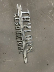 Vintage Car Dealer Emblem Nameplate Chevy Ford Taylor's Algona Iowa Camaro Nova - Picture 1 of 6
