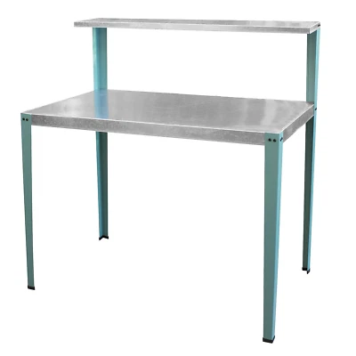 AmeriHome GPBENCH-TL Multi-Use Steel Table/Work Bench with Teal Legs - Image 1 of 4