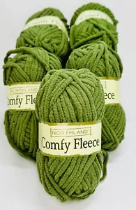 Lote de 5 Northland Cómodos Hilos Vellón Verde 1.75oz 44yd NUEVO - Imagen 1 de 6
