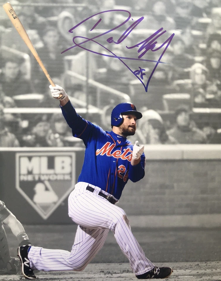 Foto autografiada firmada por Daniel Murphy de 11x14 de béisbol de los Mets de Nueva York MLB Foto 1 de 1