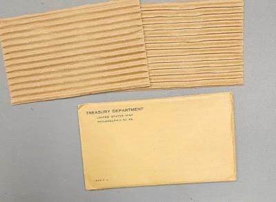 1956 Proof Set Envelope only with cardboards. Issued by US Mint. Side Loader. - Image 1 of 4