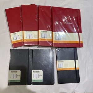 Qty 7 New Assorted Moleskine Ruled Notebooks/2025 Weekly Notebook/Diary Planner - Picture 1 of 5