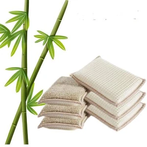 Natural Bamboo Sponges Kitchen Cleaning Sponges Dish Sponges Reusable Dish Washi - Picture 1 of 5