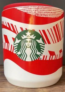 Bicchiere Starbucks Holiday 8 oz tazza caffè rosso bianco canna caramelle 2021 - Foto 1 di 10