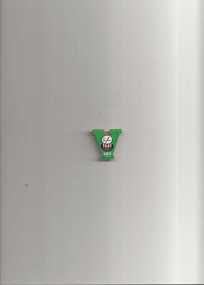 2002 1953 World Series Lapel/Hat Pin Yankees  Chase Bank ex cond - Image 1 of 1