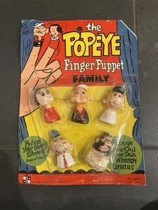 Vintage The Popeye Finger Puppet Family. - Picture 1 of 2