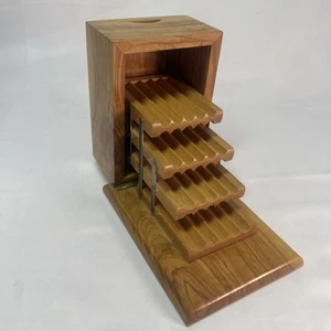 Vintage Holz Zigarettenetui Art Deco MCM  - Bild 1 von 14