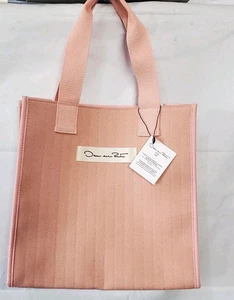 Oscar de la Renta Fragrances GWP Small Tote Bag NEU Pink Recycled Canvas Blend  - Bild 1 von 5