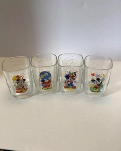 VINTAGE MCDONALDS DISNEY GLASSES SET OF 4 MICKEY MOUSE 2000 - Picture 1 of 1