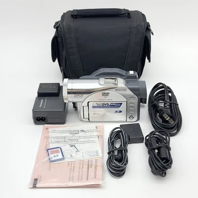 Panasonic DVD Video Camera Camcorder VDR-M70 TESTED SD Card Battery Charger Case - Image 1 of 4