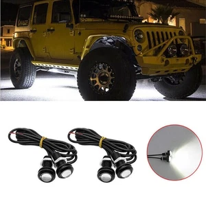 4x White Waterproof LED Rock Light For Jeep SUV Off-Road Truck Underbody Trail - Picture 1 of 10