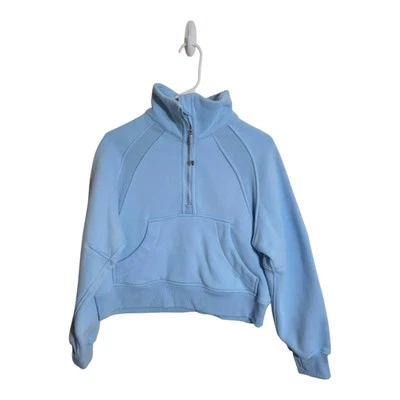 Lululemon Hoodie Women 6 Baby Blue Scruba Oversized Athleisure Sportswear Gym  - Image 1 of 4