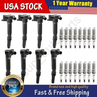 8 x Ignition Coils & 16 x Iridium Spark Plugs for Ford F-150 F-250 Super Duty - Image 1 of 4