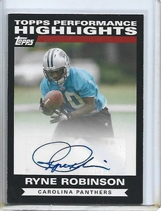 Autógrafos Ryne Robinson 2007 Topps Performance Highlights #THARR-Panthers - Imagen 1 de 2