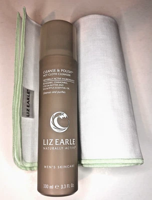 Liz Earle MEN'S Cleanse & Polish Hot Cloth Cleanser 100ml + Muslin Cloth