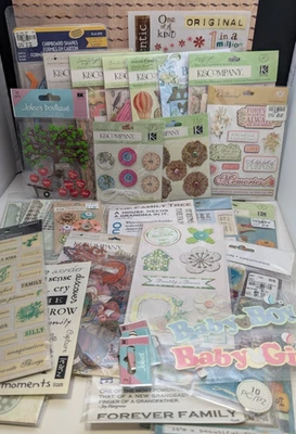 Sticker Bundle Family Tree Reunion Memories k & Company Bo Bunny Paper House-s1 - Image 1 of 4