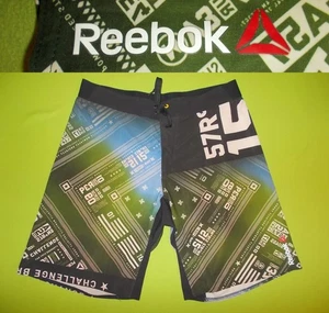 Bandana Shorts REEBOK CROSSFIT (M) SpeedWick PERFECT Men's Athletic Shorts Green - Picture 1 of 7