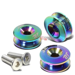 J2 ALUMINUM BUMPER/FENDER BODY QUICK RELEASE FASTENER WASHER BOLT KIT IRIDIUM - Imagen 1 de 5