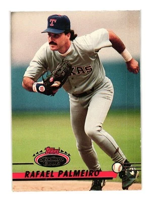 1993 Stadium Club #115 Rafael Palmeiro Texas Rangers - Image 1 of 2