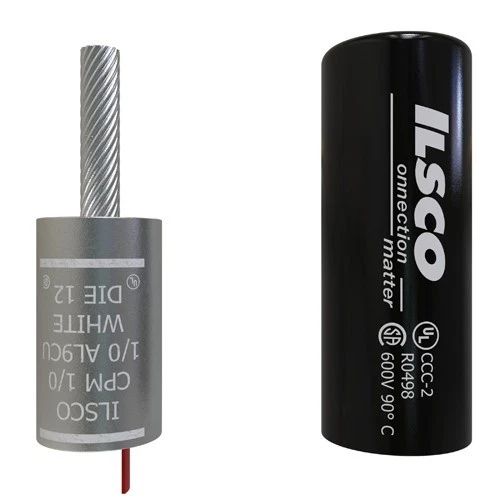 *8PK* Ilsco CPM-1/0 Wire Connector Adapter, 1/0AWG, w/ Insulator Sleeve - Image 1 of 1