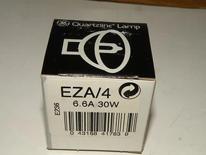 (10) GE EZA/4 6.6A 30W Projection Halogen Lamps - Bild 1 von 7