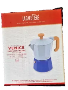 La Caffettiera Venezia Caffettiera Espresso Alluminio 3 Tazze Blu Cielo - Foto 1 di 5