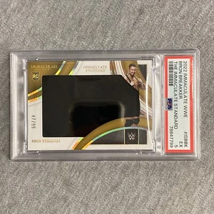 Panini Immaculate WWE 2022 Immaculate Standard Bron Breakker Relic PSA 5 - Imagen 1 de 2