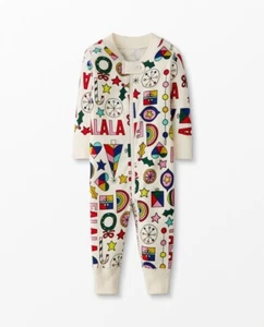 HANNA ANDERSSON FALALA CHRISTMAS PAJAMAS BABY 12-18 MO NEW SLEEPER 75 CM HOLIDAY - Picture 1 of 12