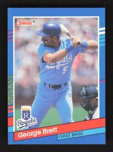 1991 Donruss Baseball George Brett #201 Kansas City Royals