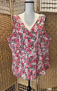 Torrid New Women's Sleeveless Top Size 3 Floral And Skull Print - Picture 1 of 7