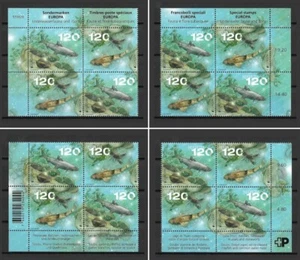 Schweiz 2941-2942 (2024) postfr. (4er-Block)/Europa: Unterwasserfauna und -flora - Bild 1 von 5