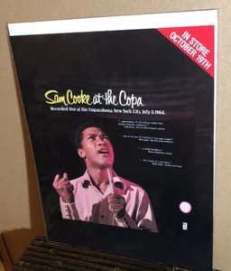 1987 SAM COOKE “At The Copa” Album Promo Print Ad Excellent Color (MH212) - Picture 1 of 2