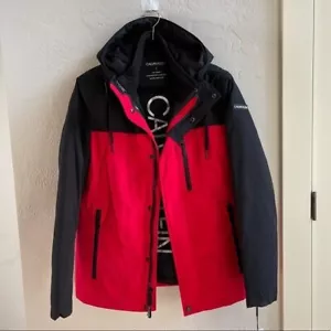 Calvin Kline Jacket Men's Small Red & Black 3-in-1 Systems Jacket - Picture 1 of 14
