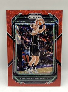 2023 Panini Prizm WNBA Courtney Vandersloot Red Wave Prizm New York Liberty #9