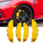 4pcs Yellow 3d Front&rear Car Disc Brake Caliper Cover Parts Brake Accessories