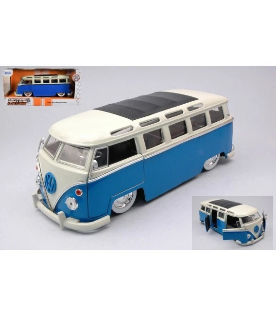 VOLKSWAGEN BUS T1 BLUE/WHITE 1:24 - Immagine 1 di 1