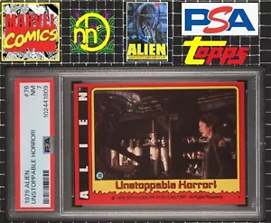 1979 Topps Alien - 76 Lambert, Xenomorph / Unstoppable Horror! - PSA 7 NM - Picture 1 of 4