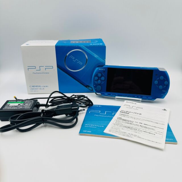 Psp-3000 NTSC-J 蓝色视频游戏机| eBay