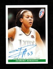 2007 WNBA Autograph Seimone Augustus Minnesota Lynx 2006 WNBA All Rookie HOF