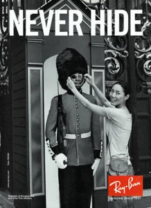 Gafas de sol Ray Ban Liu Wen 2008 Londres 1 página anuncio de revista - Imagen 1 de 1