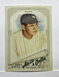 2018 Topps Allen & Ginter Babe Ruth #3 New York Yankees Baseball A1 - Foto 1 di 1